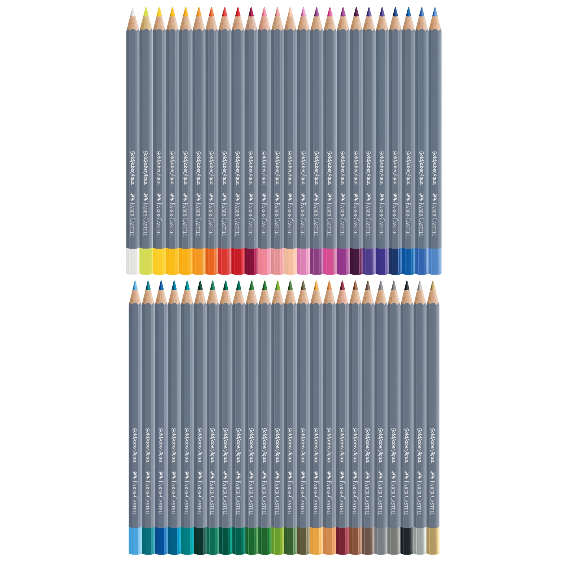 slide 5 of 7, Faber-Castell Goldfaber Aqua 48 Color Watercolor Pencil Set, 3.3 mm