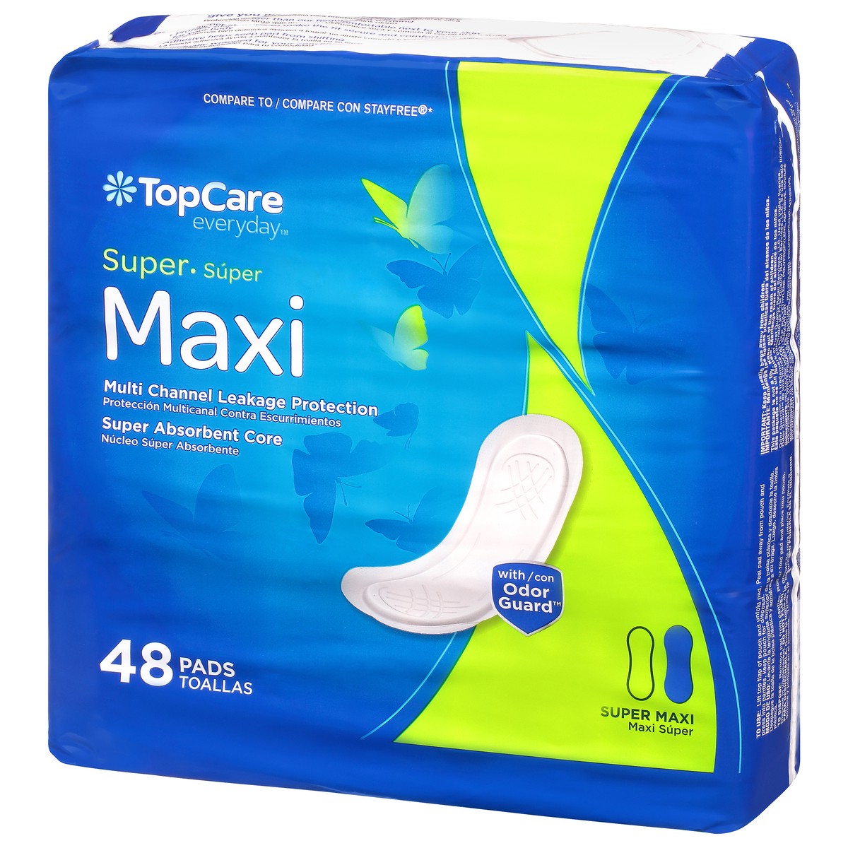 slide 8 of 9, TopCare Everyday Maxi Super Pads 48 ea, 48 ct