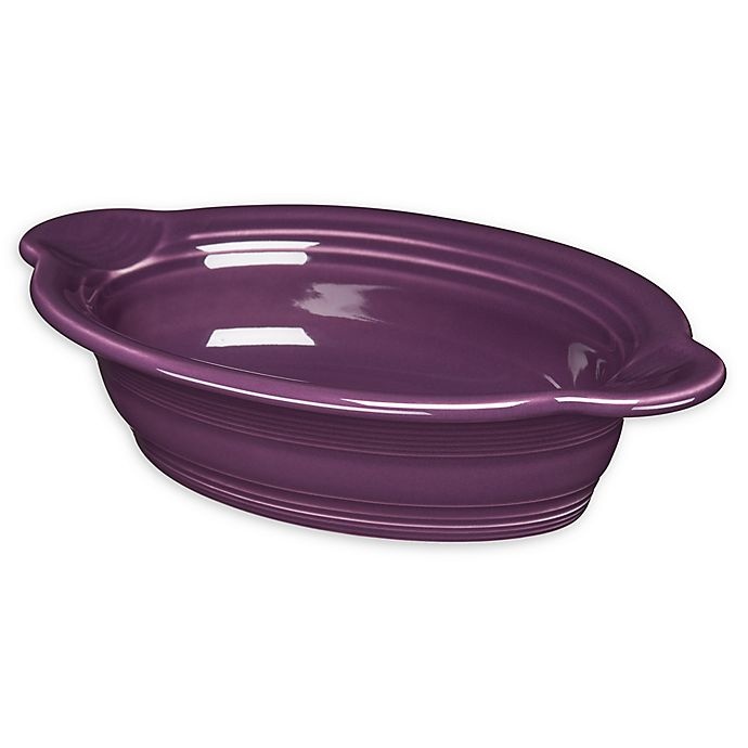 slide 1 of 1, Fiesta Oval Individual Casserole Dish - Mulberry, 1 ct