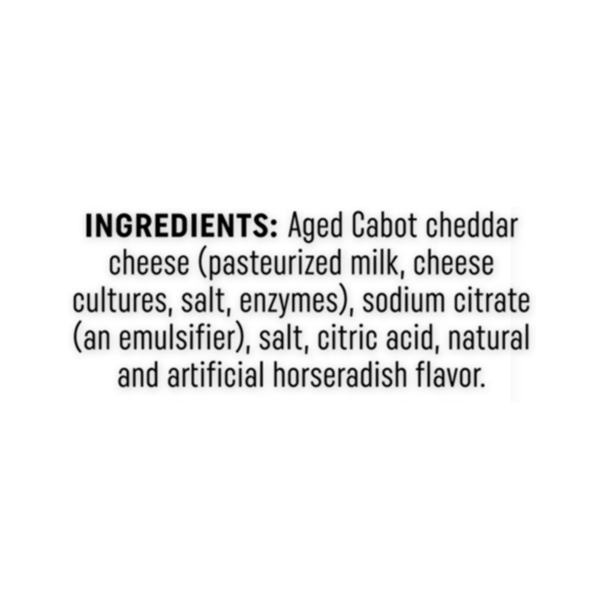 slide 6 of 7, Cabot Horseradish Cheddar Cheese, 8 oz, 8 oz