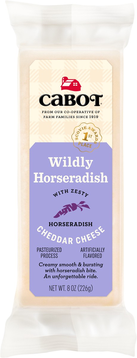 slide 7 of 7, Cabot Horseradish Cheddar Cheese, 8 oz, 8 oz
