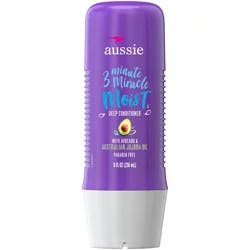 Aussie 3 Minute Miracle Moist Detangling Deep Conditioner Treatment with Avocado Oil, 8 fl oz, Paraben and Sulfate Free