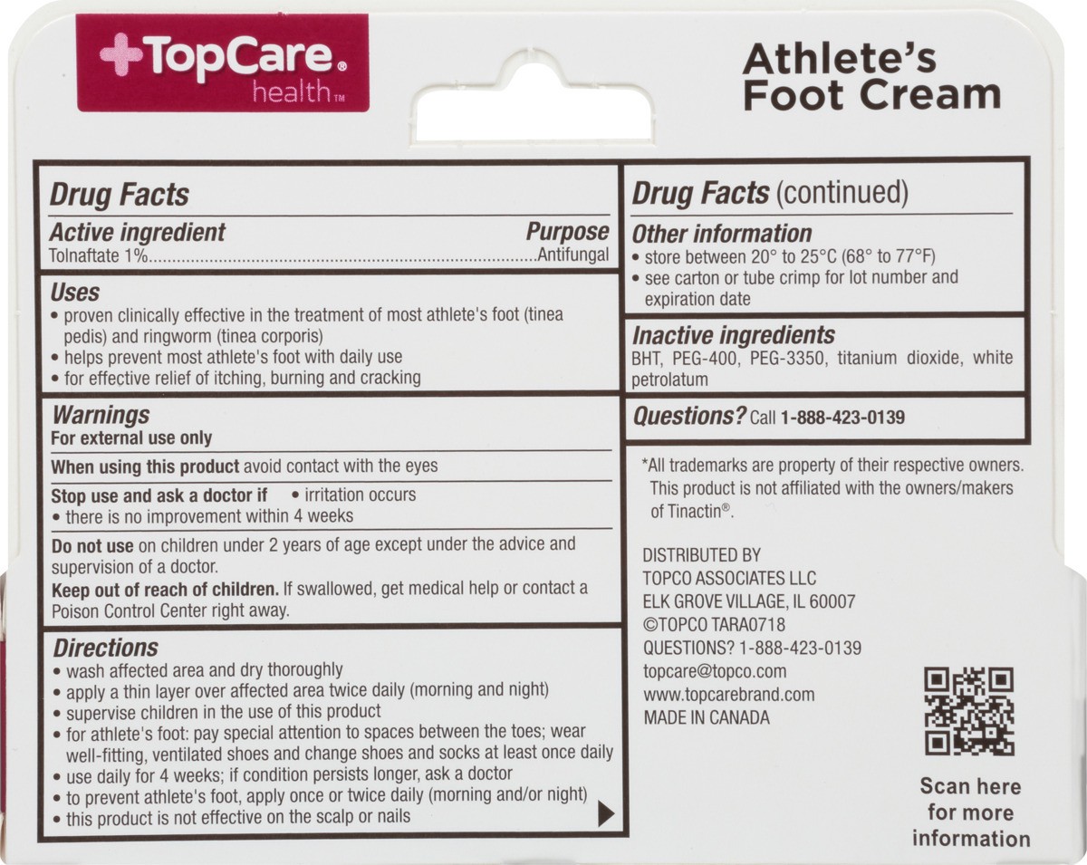 slide 3 of 11, TopCare Antifungal Cream Tolnaftate 1% 0.5 Oz, 0.5 oz