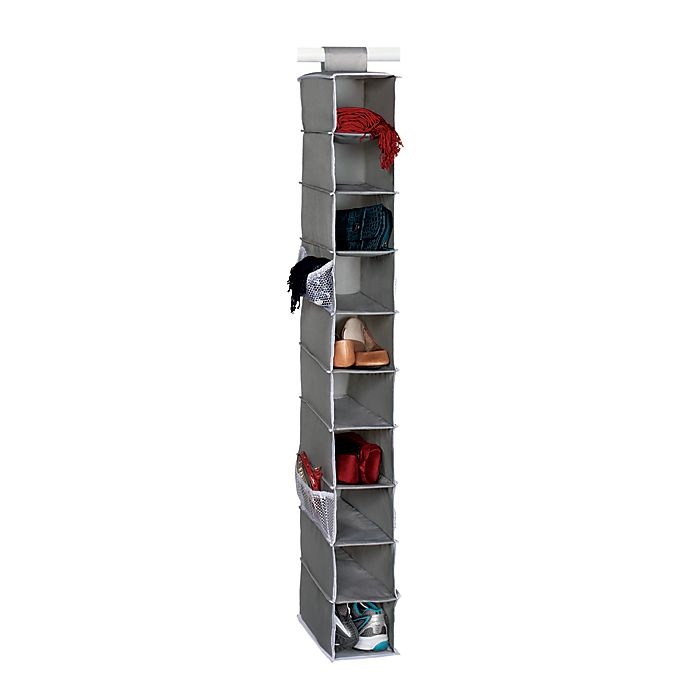 slide 1 of 2, Studio 3B 10-Shelf Hanging Shoe Organizer - Grey, 1 ct