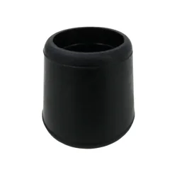Super Sliders 1" Rubber Chair Leg Tip Replacement, Black