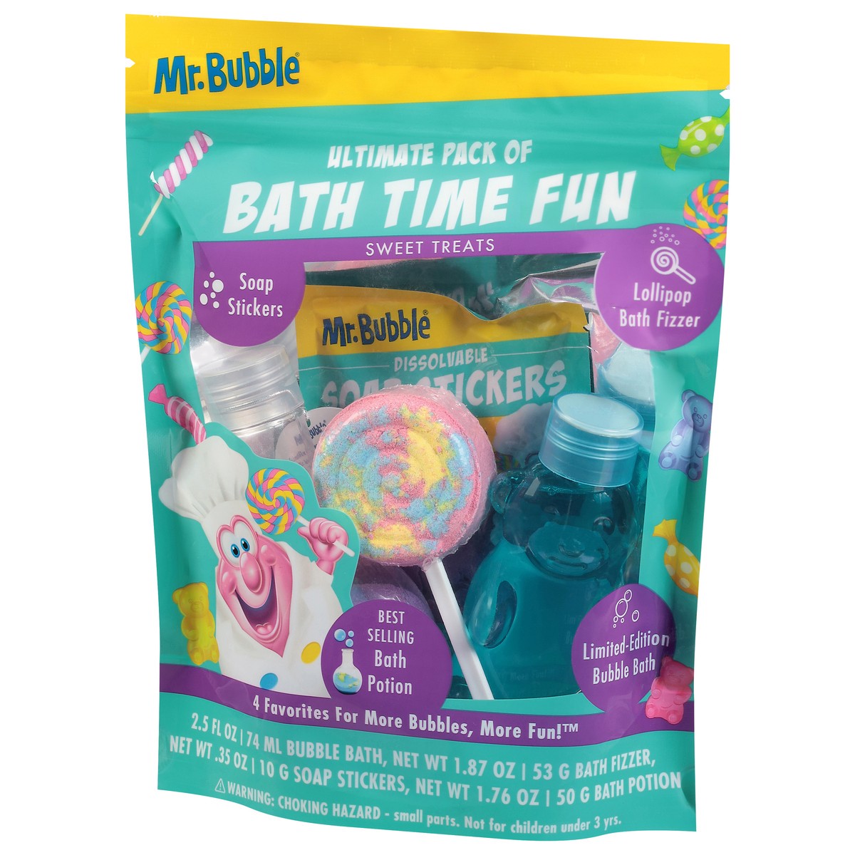 slide 8 of 14, Mr. Bubble Sweet Treats Bath Time Fun 1 ea, 1 ct