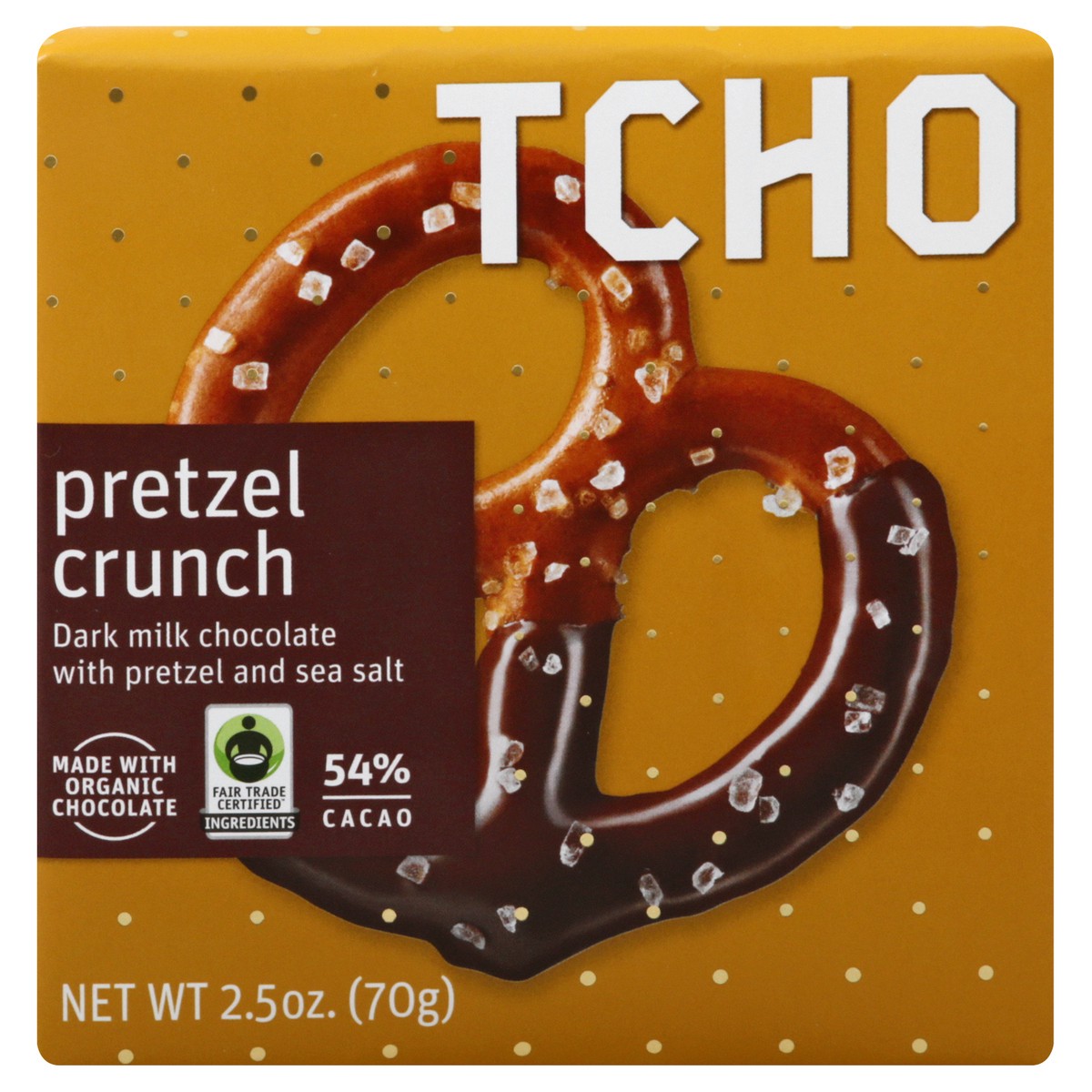 slide 13 of 13, TCHO Pretzel Crunch Dark Milk Chocolate 2.5 oz, 2.5 oz