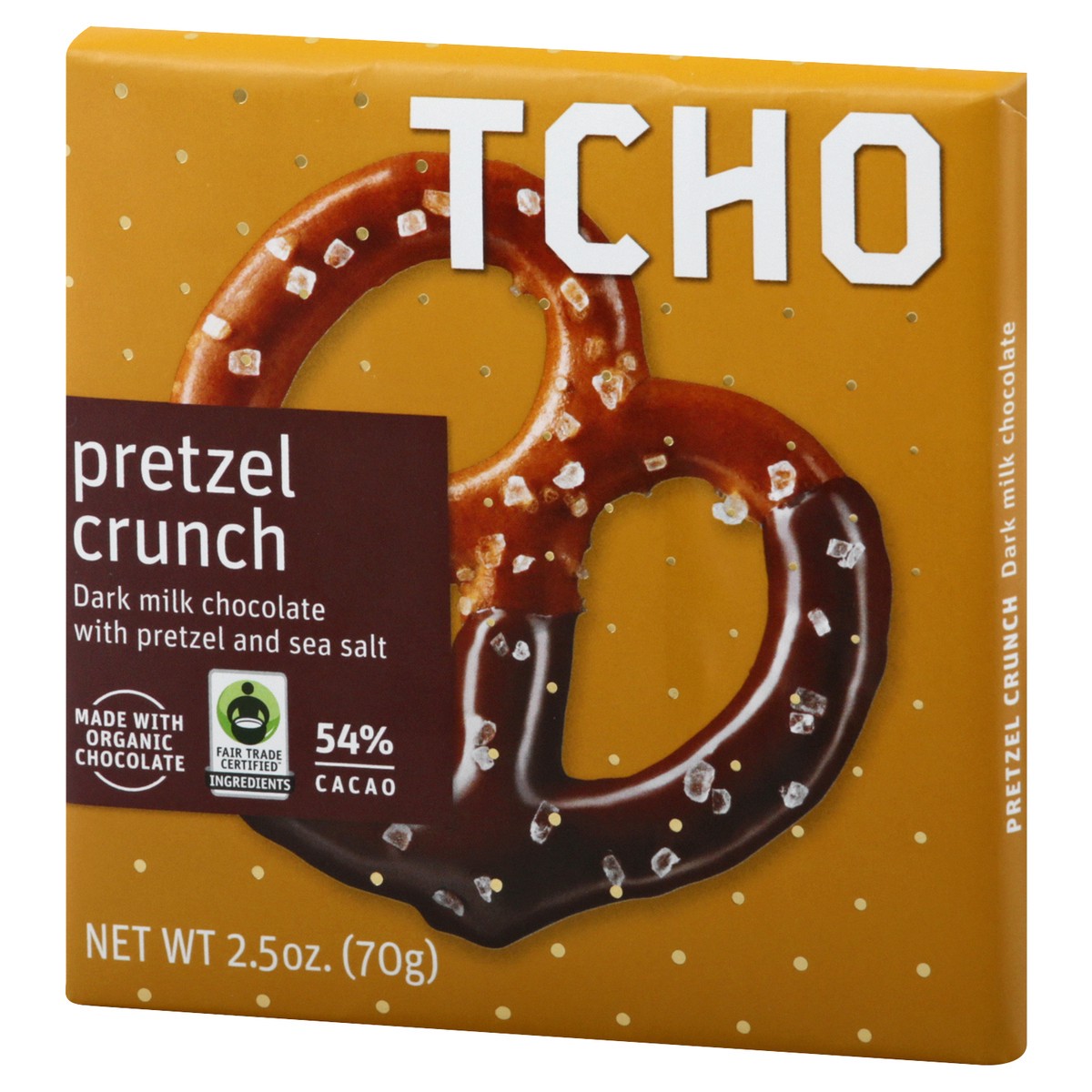 slide 4 of 13, TCHO Pretzel Crunch Dark Milk Chocolate 2.5 oz, 2.5 oz