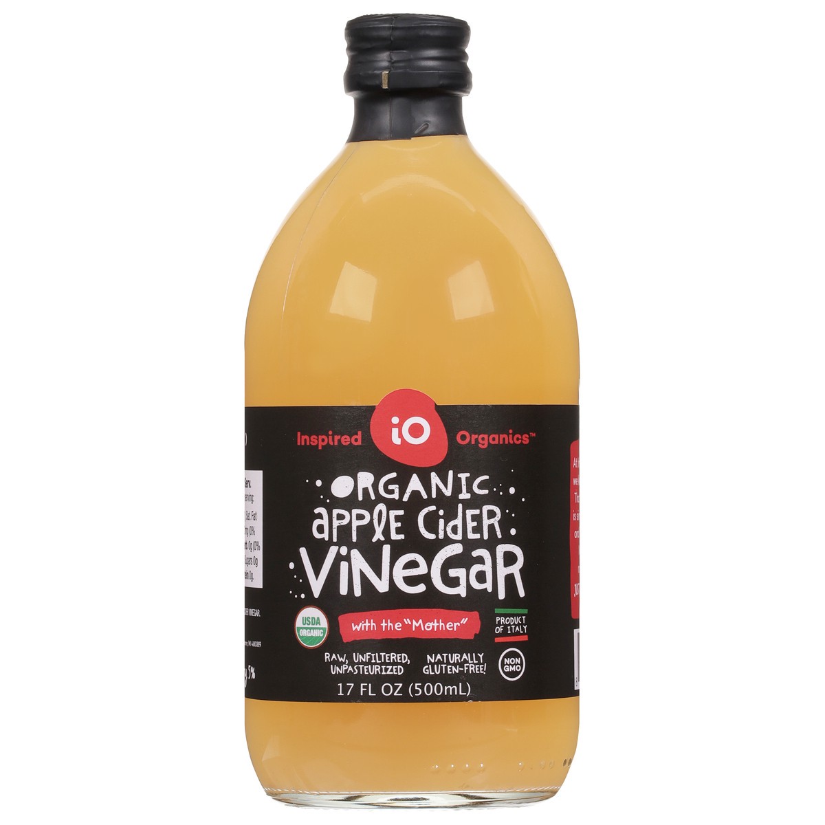 slide 1 of 9, Inspired Organics Organic Apple Cider Vinegar 17 fl oz, 17 fl oz