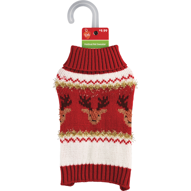 slide 1 of 1, Xm Brocade Sweater Character Asst, 1 ct