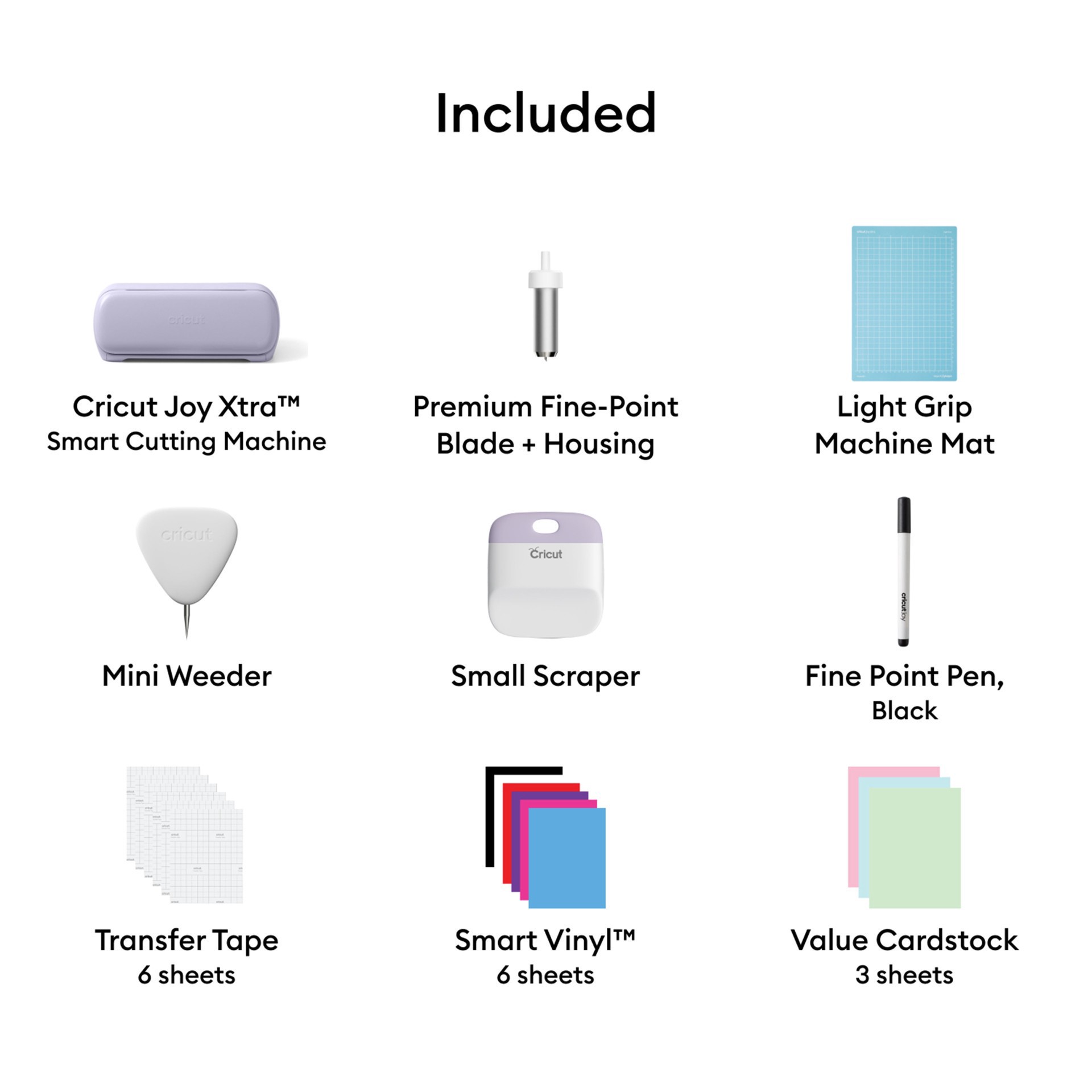 slide 2 of 6, Cricut Joy Xtra In Lavender & Basics Bundle, 15.22 in x 9.15 in x 7.83 in