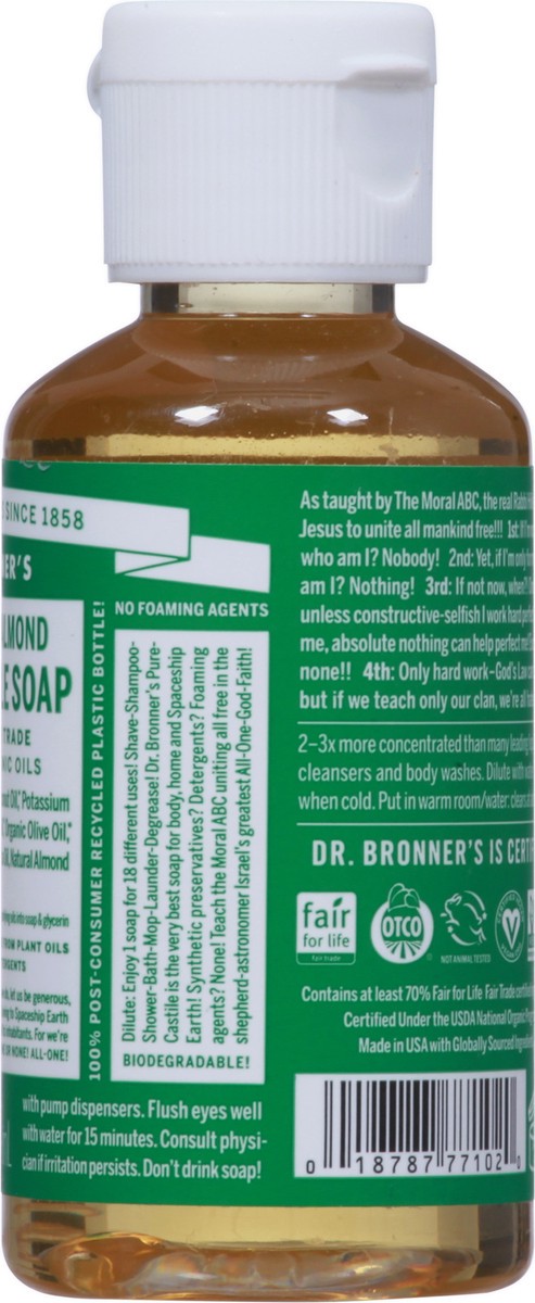 slide 3 of 13, Dr. Bronner's 18-in-1 Pure-Castile Hemp Almond Soap 2 fl oz, 2 fl oz