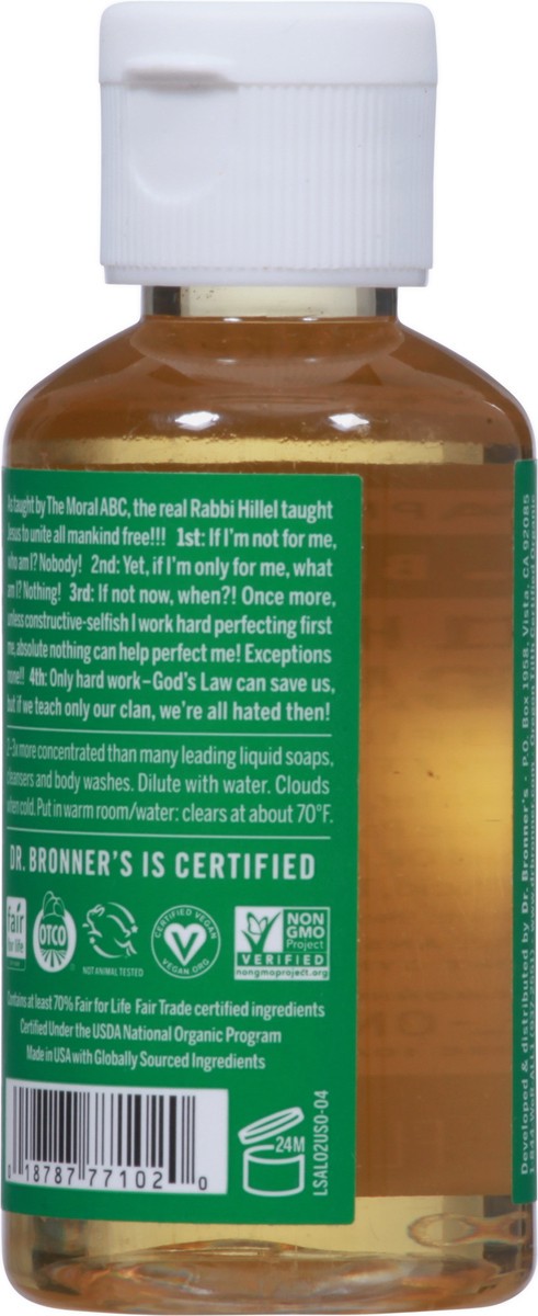 slide 8 of 13, Dr. Bronner's 18-in-1 Pure-Castile Hemp Almond Soap 2 fl oz, 2 fl oz