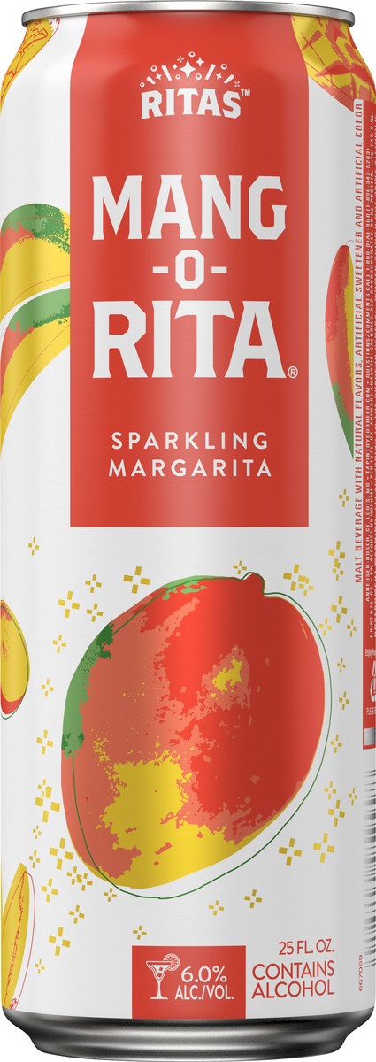 slide 2 of 7, RITAS Sparkling Mang-O-Rita Margarita 25 oz, 25 oz