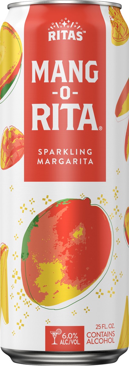 slide 3 of 7, RITAS Sparkling Mang-O-Rita Margarita 25 oz, 25 oz