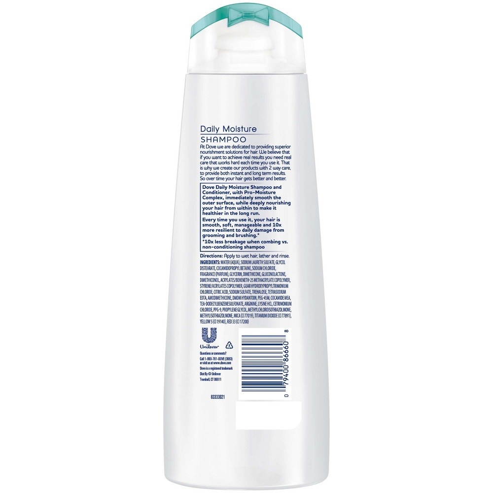 Dove Nutritive Solutions Shampoo Daily Moisture 12 oz | Shipt