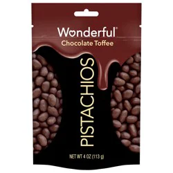 Wonderful Pistachios Chocolate Toffee 4 oz Bag