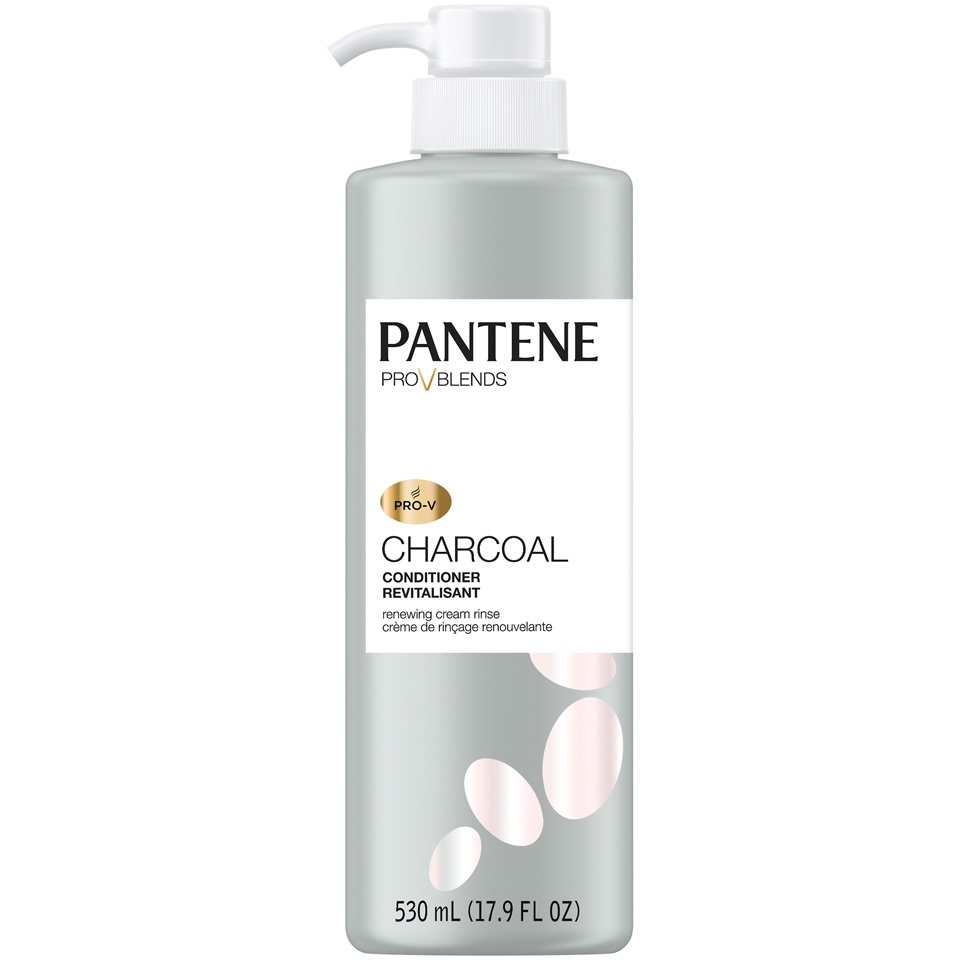 slide 1 of 1, Pantene Pro-V Blends Charcoal Conditioner Soothing Cream Rinse, 17.9 fl oz