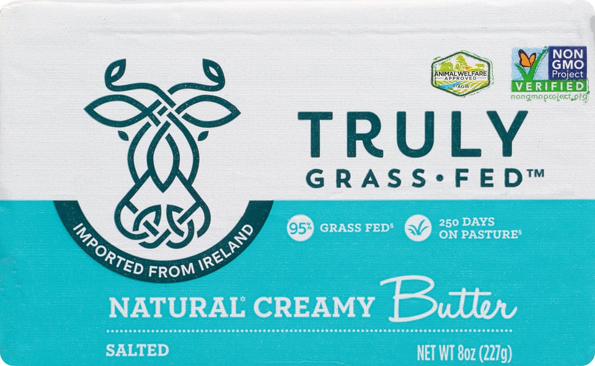 slide 9 of 9, Truly Grass Fed Salted Butter, 1 ct