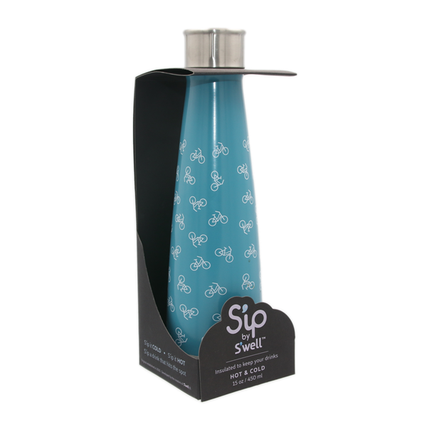 slide 1 of 1, S'well S'ip by S'well Stainless Steel Insulated Water Bottle - Shifting Gears Blue, 1 ct