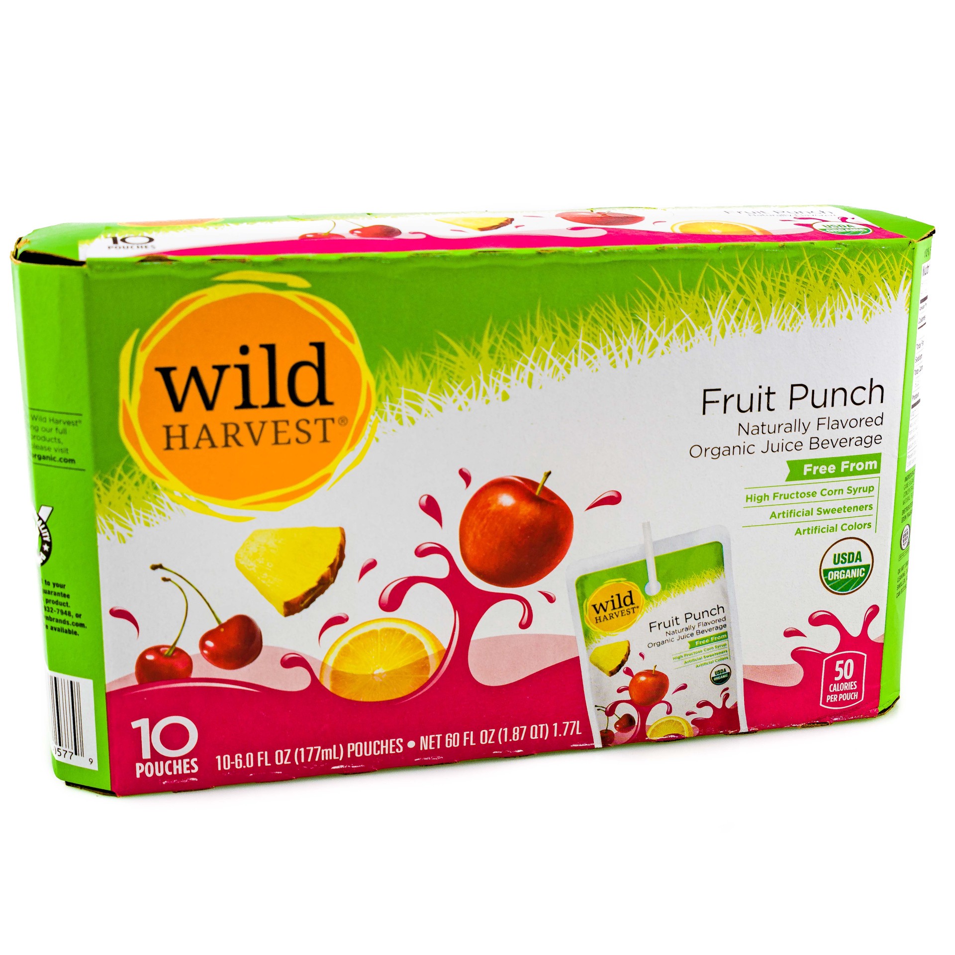 slide 1 of 1, Wild Harvest Organic Fruit Punch, 60 fl oz