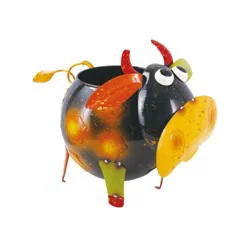 HDO 15 in Metal Planter Cow