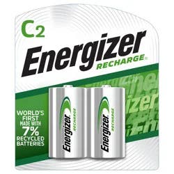 Energizer Recharge C Rechargeable Batteries 2-Pack