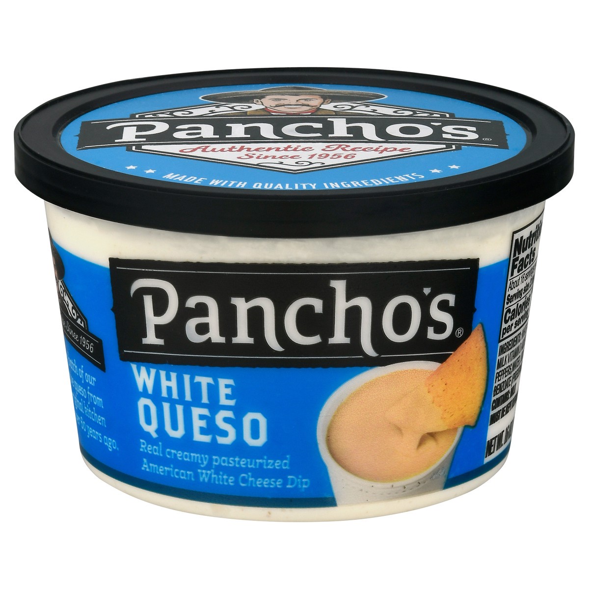 slide 1 of 9, Pancho's White Queso Cheese Dip 16 oz, 16 oz