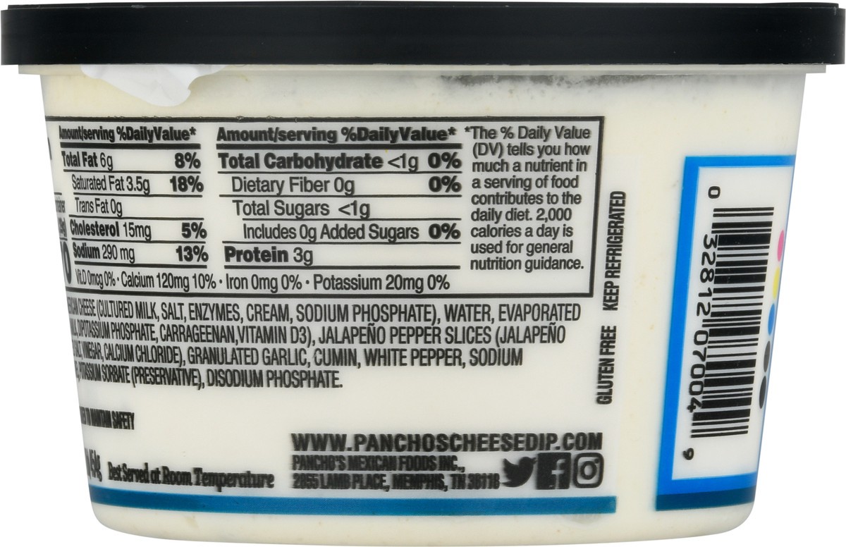 slide 5 of 9, Pancho's White Queso Cheese Dip 16 oz, 16 oz