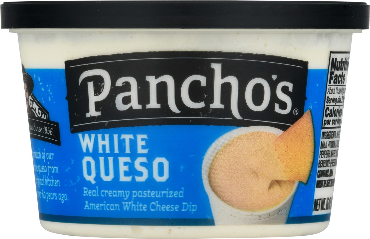 slide 6 of 9, Pancho's White Queso Cheese Dip 16 oz, 16 oz