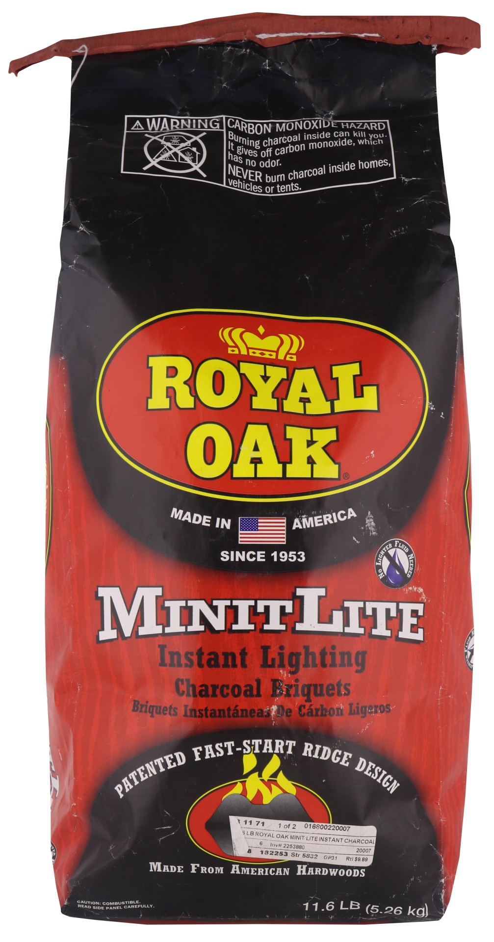 slide 1 of 1, Royal Oak Minitlite Instant Lighting Ridge Charcoal Briquets, 185.6 oz