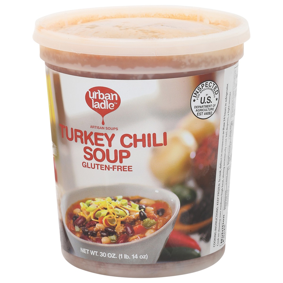 slide 9 of 14, Urban Ladle Turkey Chili Soup, 30 oz