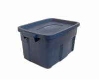 slide 1 of 4, Rubbermaid Roughneck Indigo Storage Tote, 14 gal