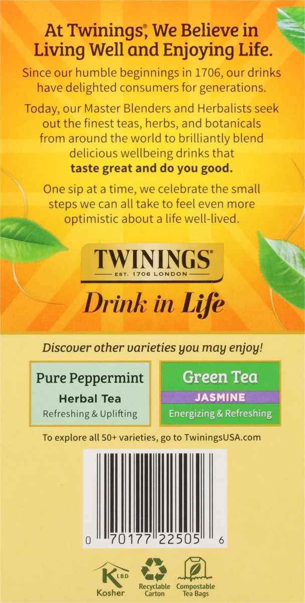 slide 8 of 15, Twinings Lemon & Ginger Flavored Herbal Tea Value Pack 50 Bags - 50 ct, 50 ct