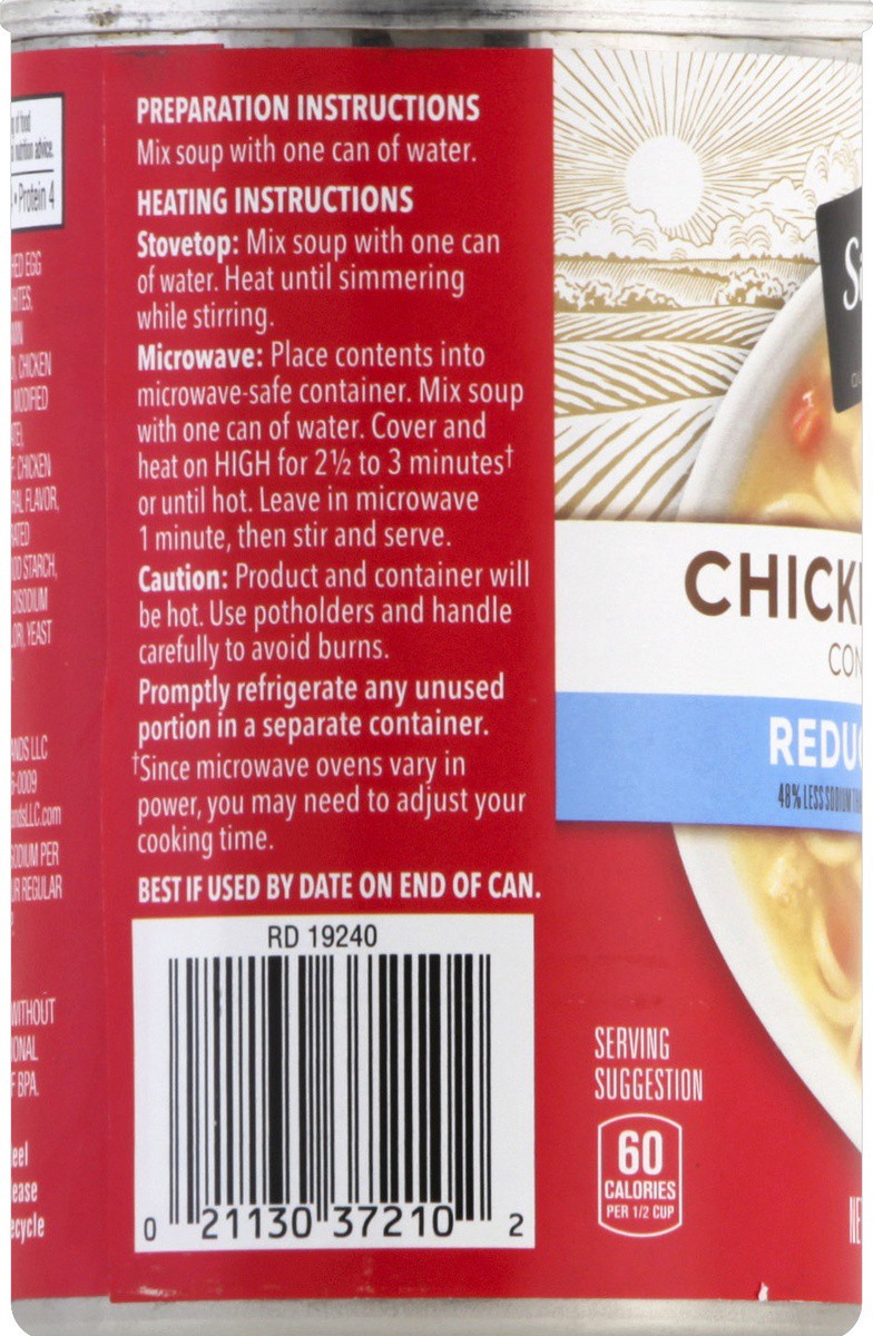 slide 5 of 7, Signature Kitchens Soup Condensed Chicken Noodle 98% Fat Free, 10.5 oz