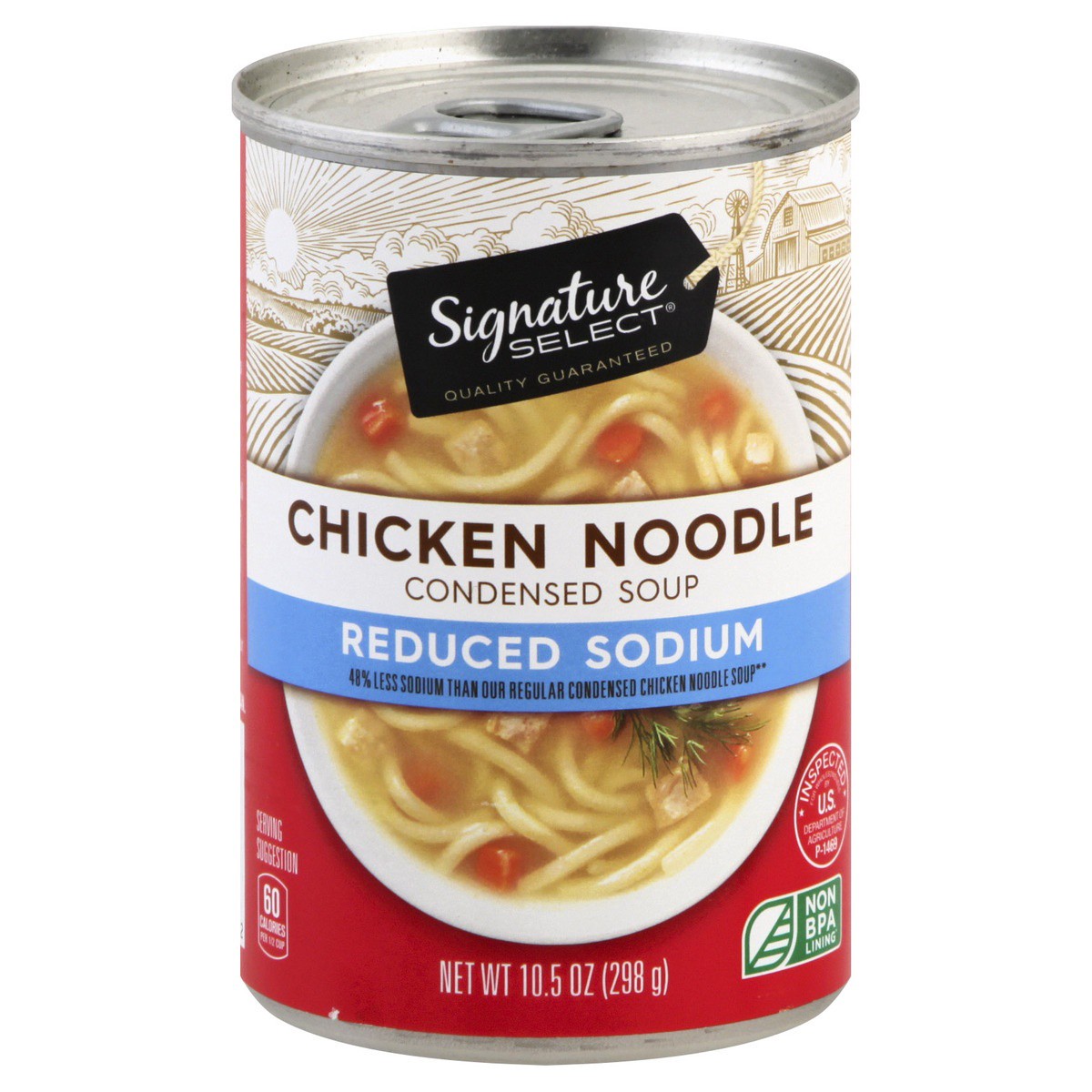 slide 1 of 7, Signature Kitchens Soup Condensed Chicken Noodle 98% Fat Free, 10.5 oz