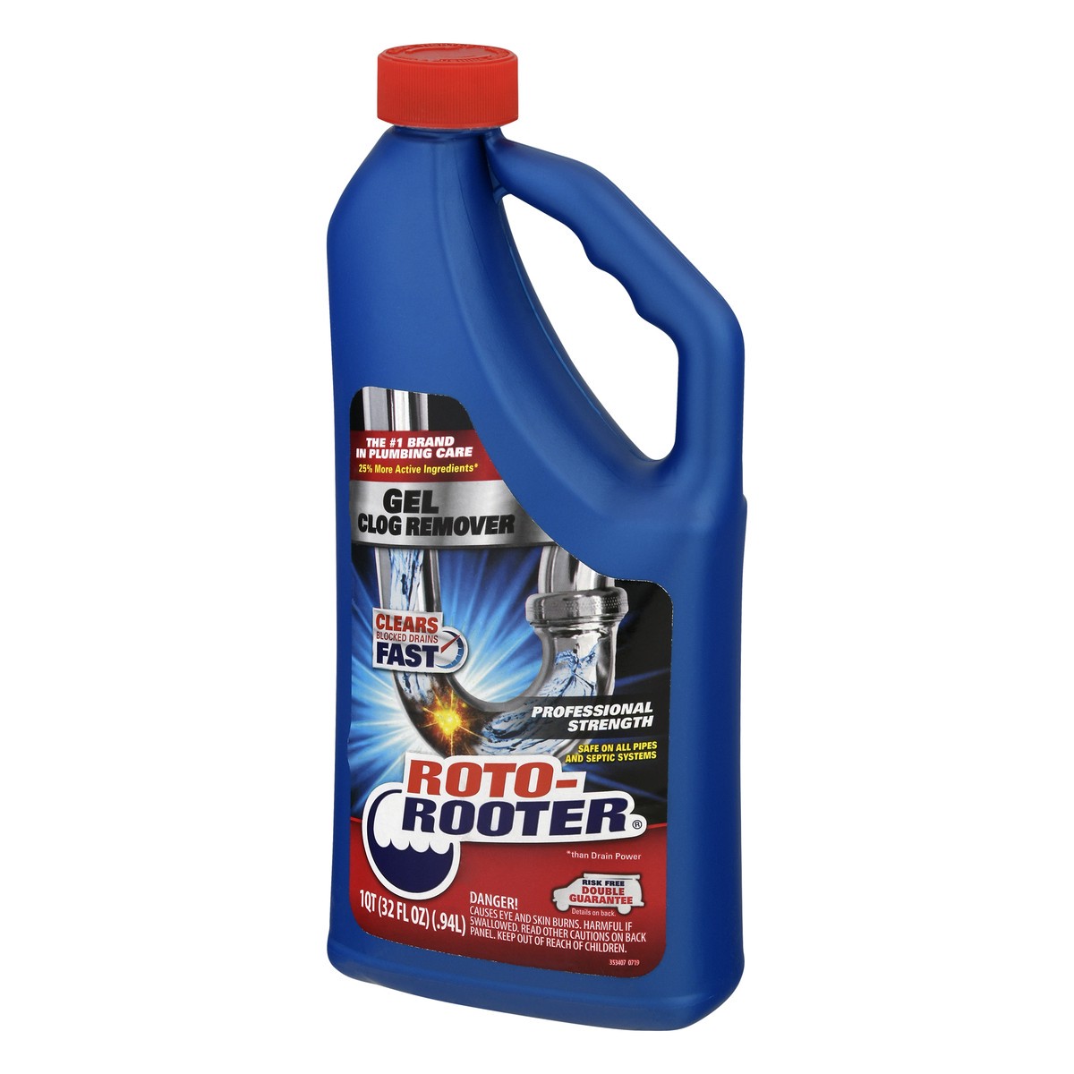 slide 5 of 10, Roto-Rooter Professional Strength Gel Clog Remover 1 qt, 1 qt
