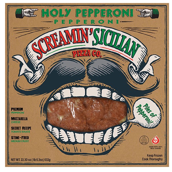 slide 1 of 29, Screamin' Sicilian Holy Pepperoni Pizza 22.30 oz, 22.3 oz