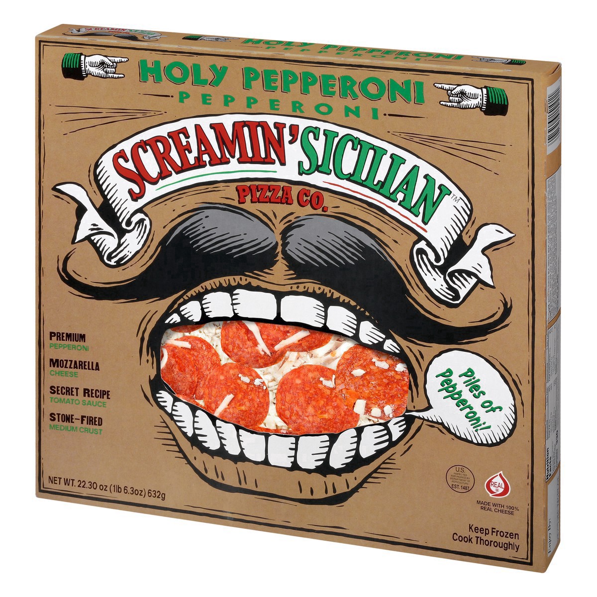 slide 27 of 29, Palermo's Screamin' Sicilian Holy Pepperoni Frozen Pizza - 22.30oz, 22.3 oz