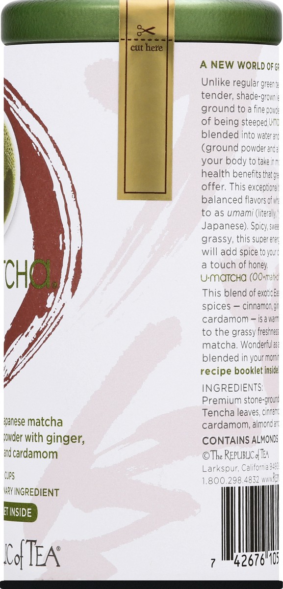 slide 6 of 12, The Republic of Tea U-Matcha Chai Green Tea- 1.5 oz, 1.5 oz