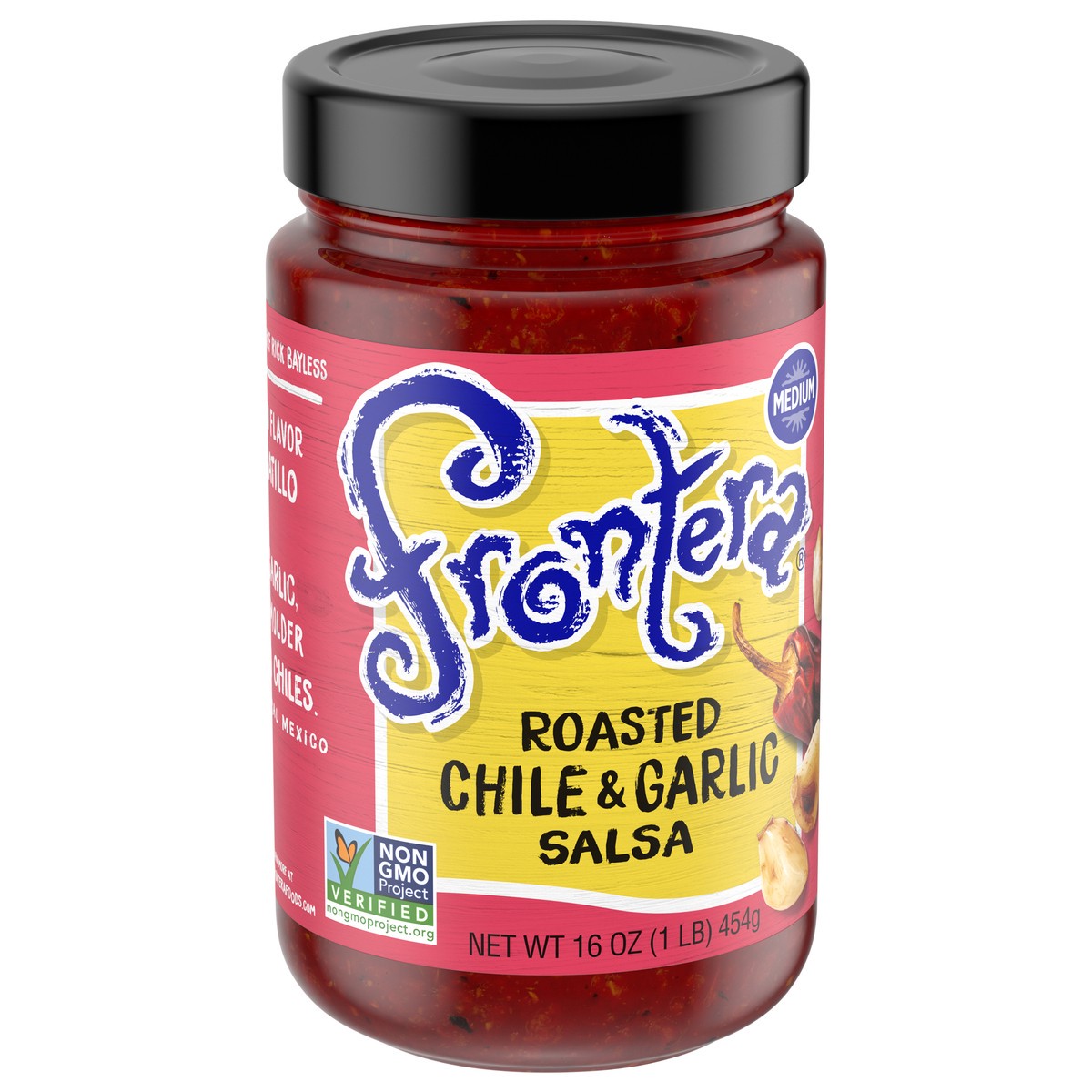 slide 5 of 5, Frontera Medium Roasted Chile & Garlic Salsa 16 oz, 16 oz