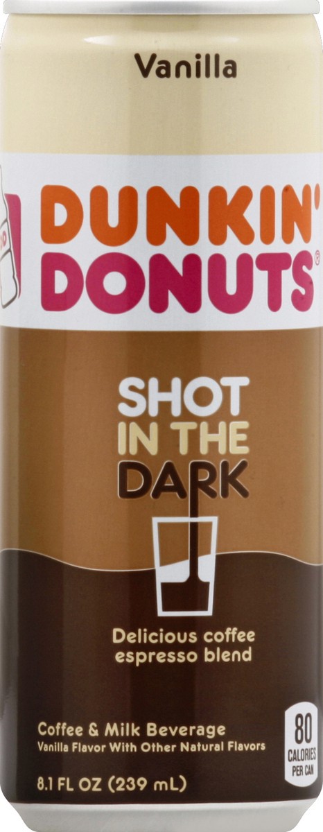 slide 4 of 4, Dunkin' Dark Vanilla Shot In The Dark, 8.4 fl oz