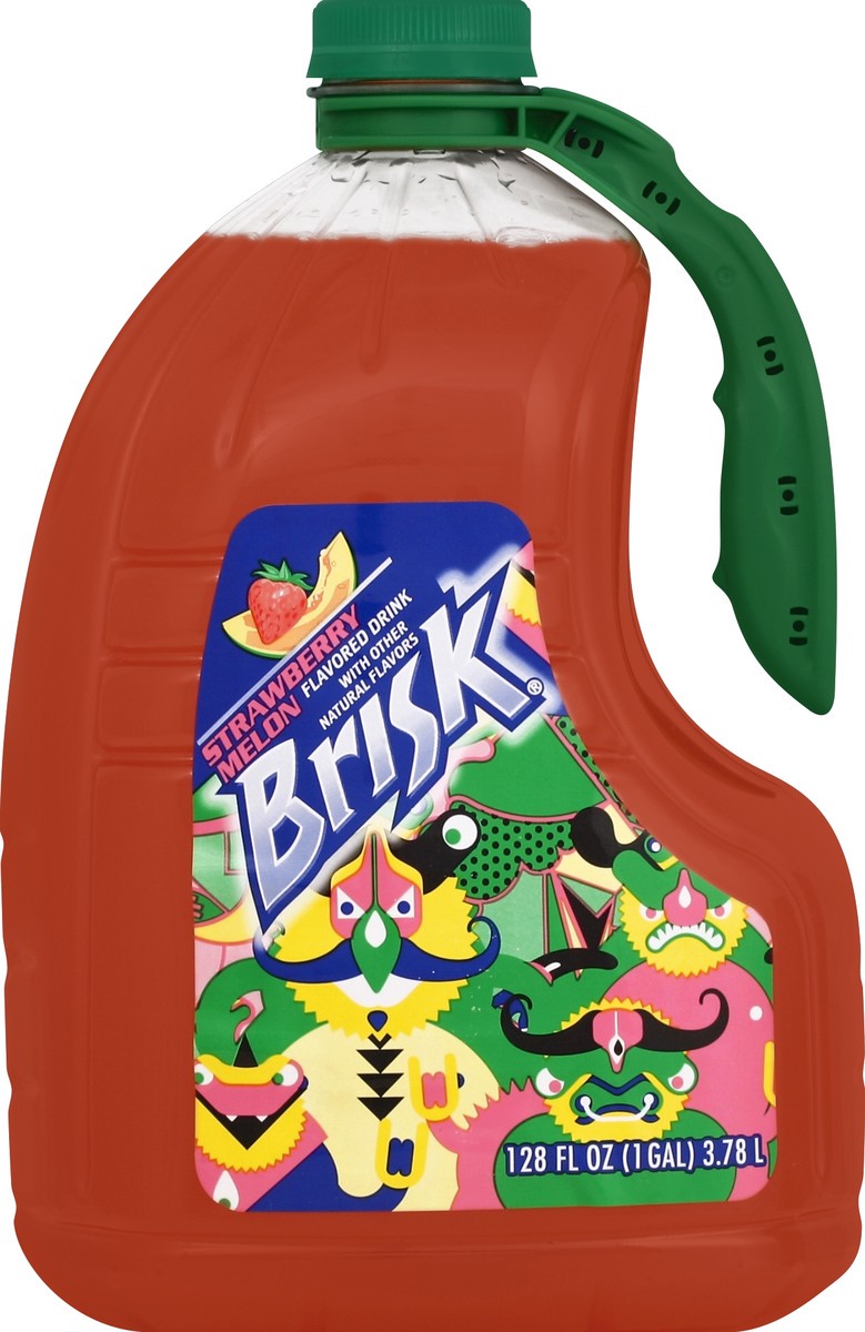 slide 1 of 4, Brisk Flavored Drink - 128 oz, 128 oz