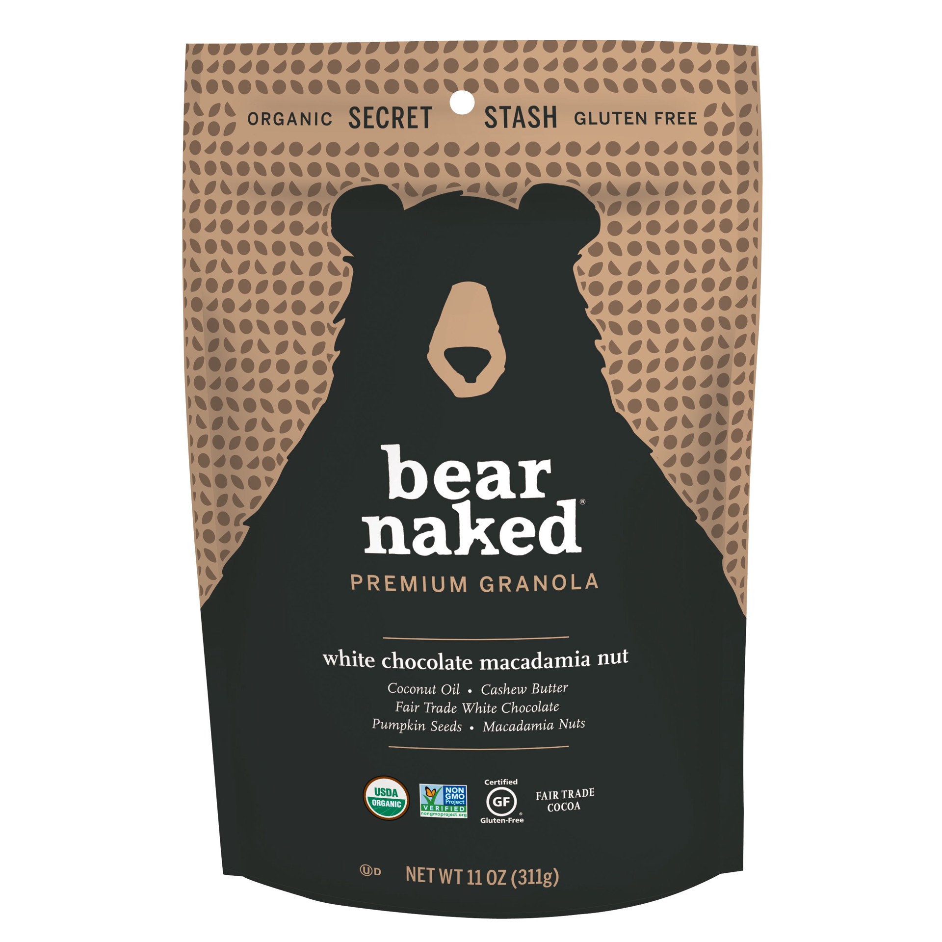 slide 1 of 2, Bear Naked White Chocolate Macadamia Nut Granola, 11 oz