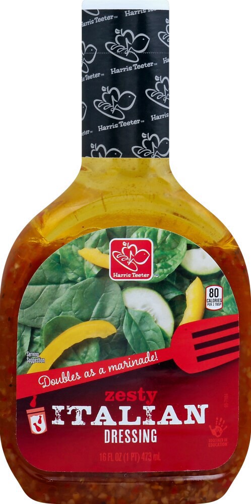 slide 1 of 1, Harris Teeter™ Zesty Italian Dressing, 16 fl oz