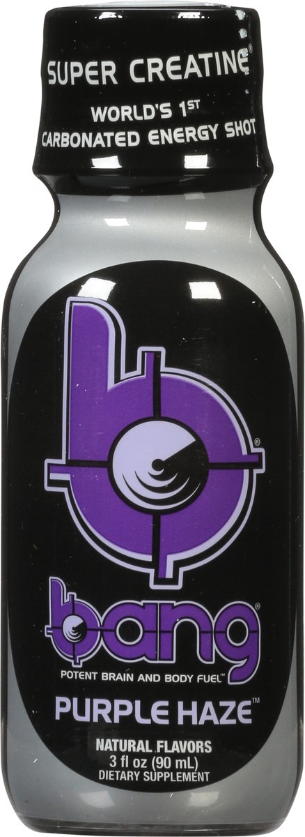 slide 13 of 13, Bang Purple Haze Carbonated Energy Shot 3 fl oz, 3 oz