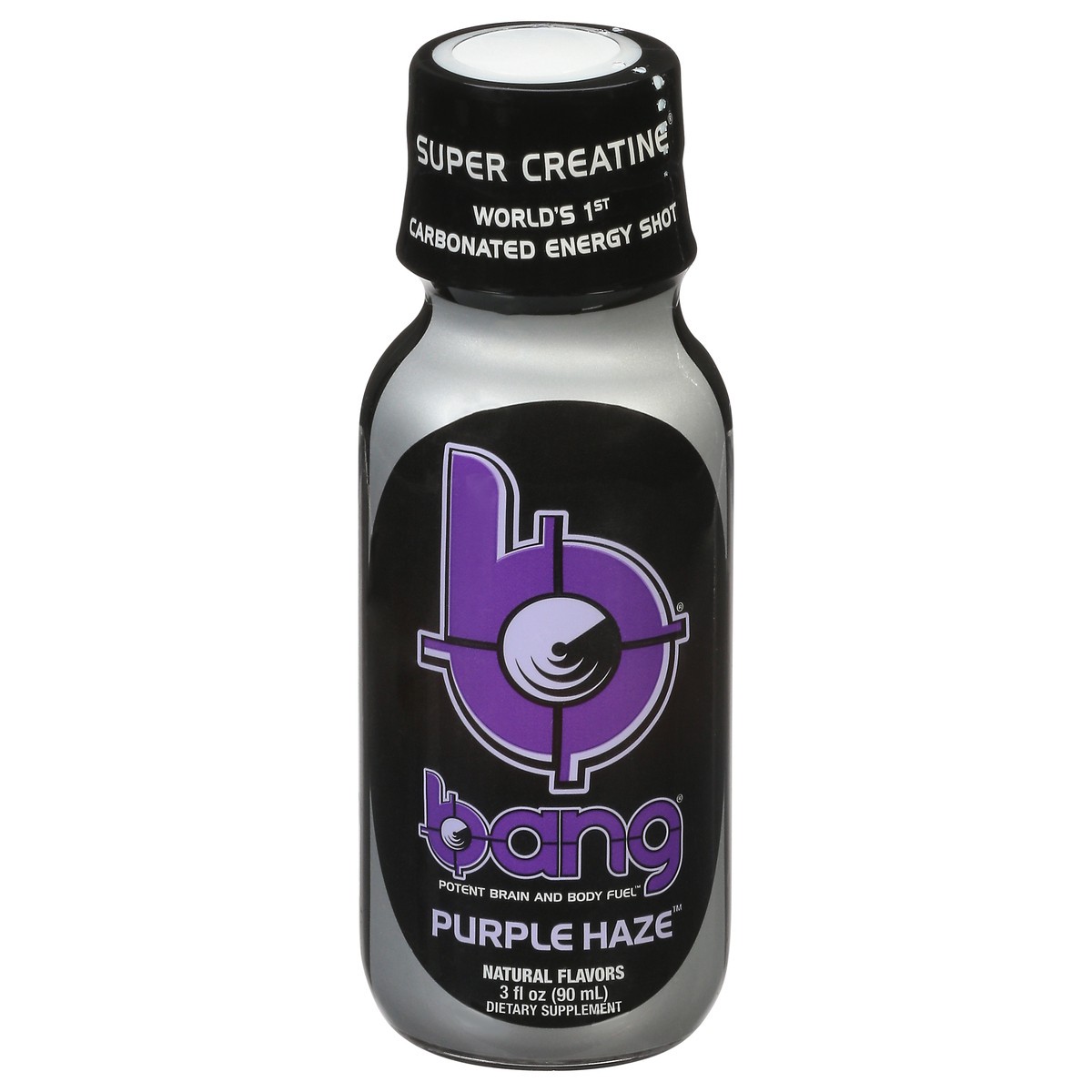 slide 1 of 13, Bang Purple Haze Carbonated Energy Shot 3 fl oz, 3 oz