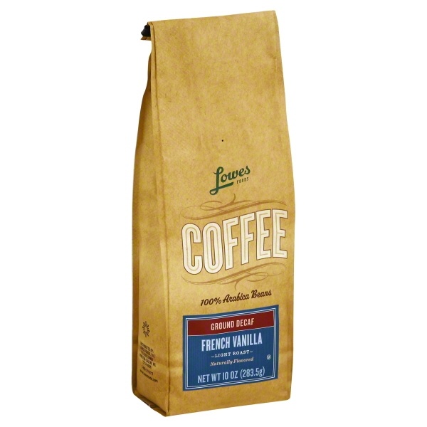 slide 1 of 1, Lowes Foods Coffee Ground Vanilla Decaf - 10 oz, 10 oz