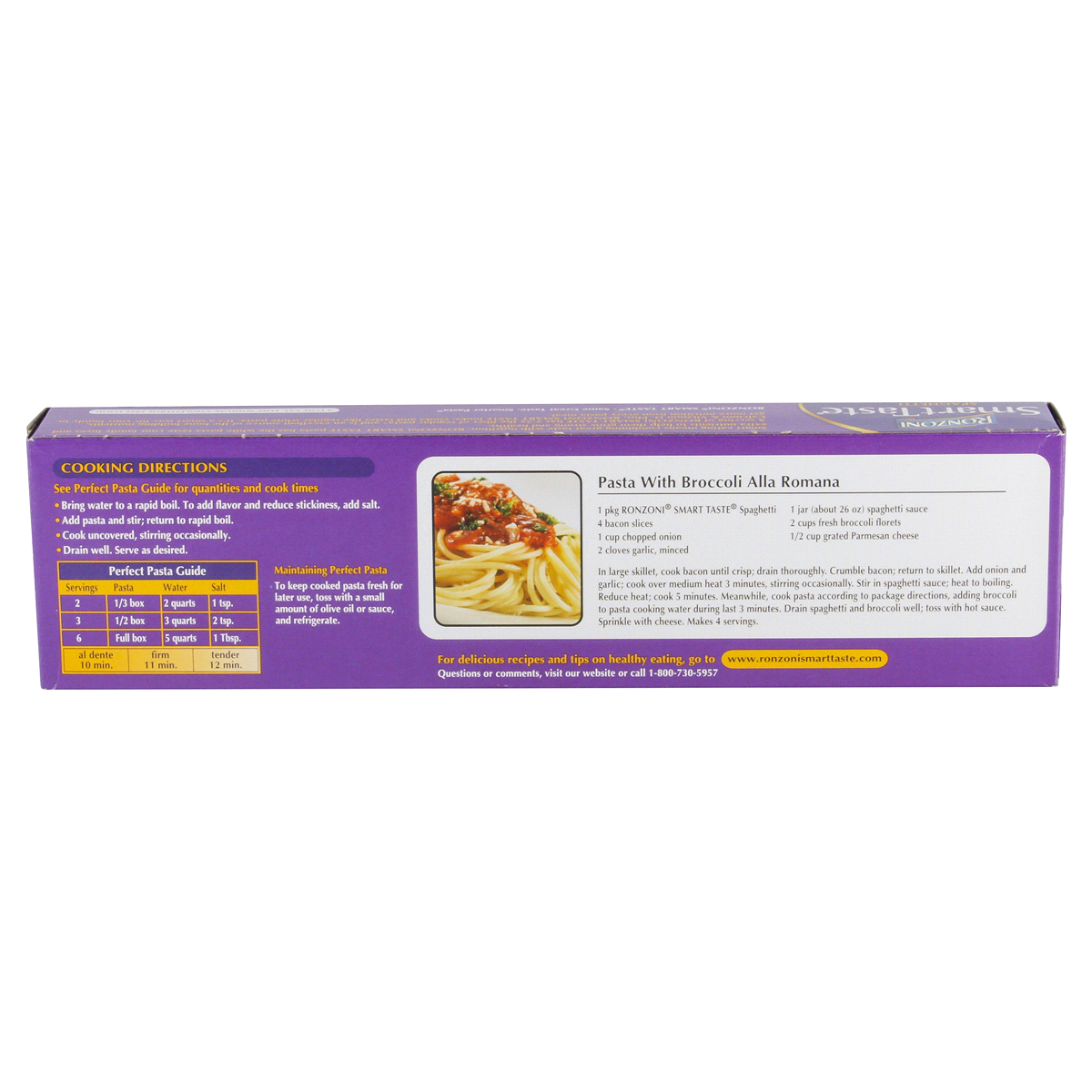 slide 4 of 6, Ronzoni Smart Taste Spaghetti, 12 oz