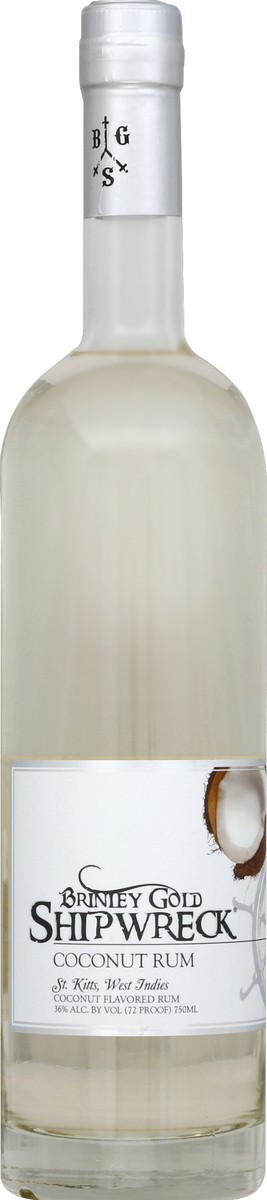 slide 2 of 2, Brinleys Coconut Rum, 750 ml